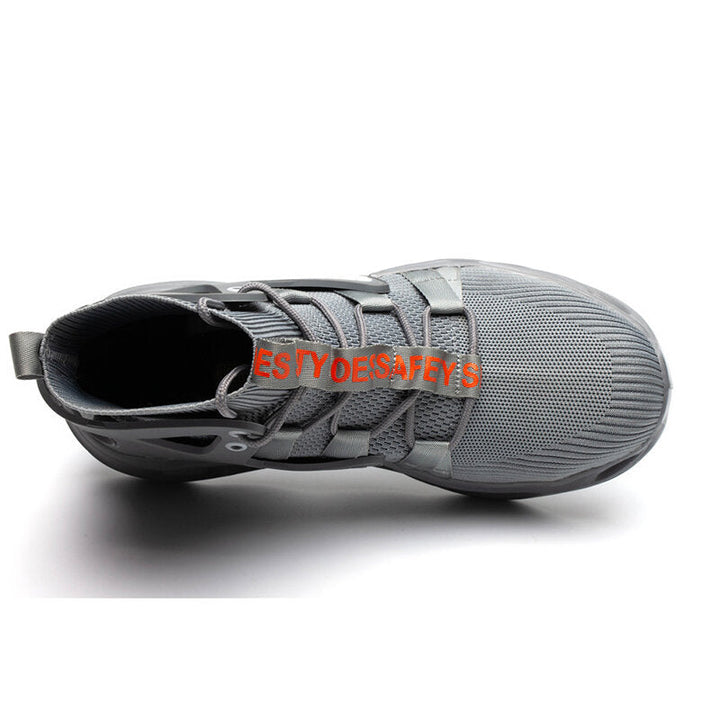 Men Safety Shoes Steel Toe Cap Work Boots High Top Sport Hiking Sneakers Image 4