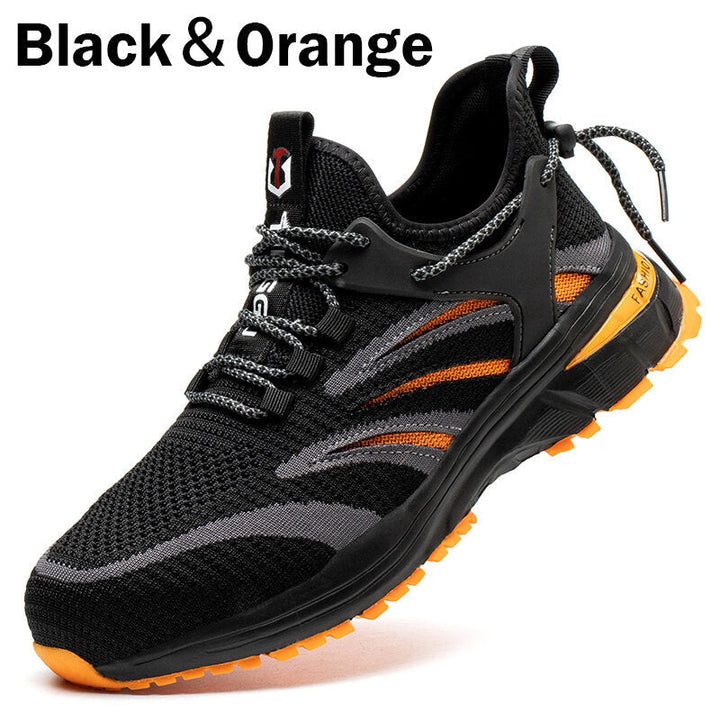 Men Safety Shoes Steel Toe Work Boots Sport Non Slip Hiking Light Sneaker Image 4