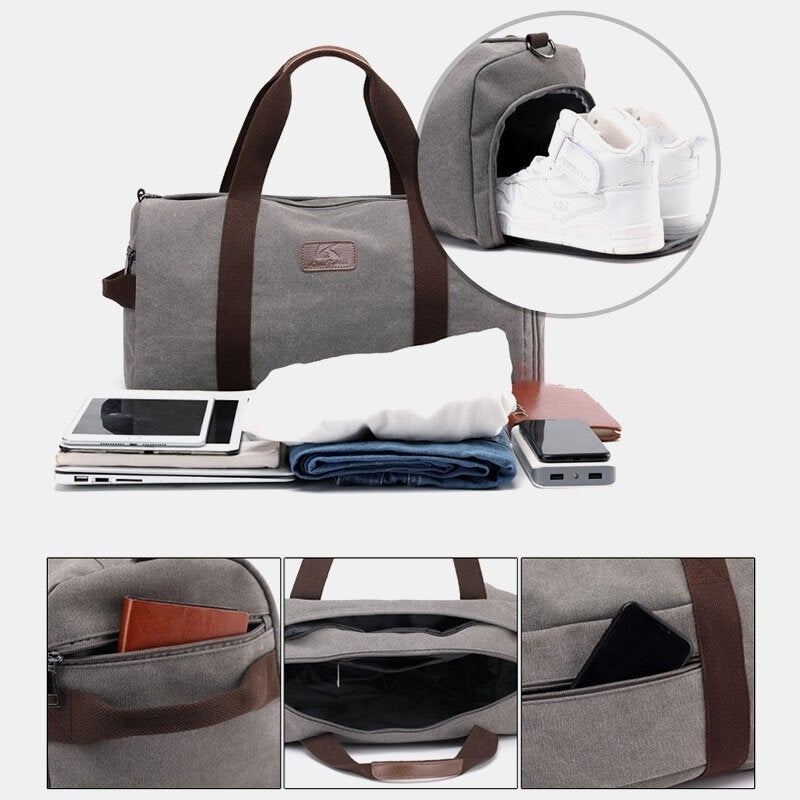 Men Women Large Capacity Handbag Shoulder Bag Travel Bag Image 6