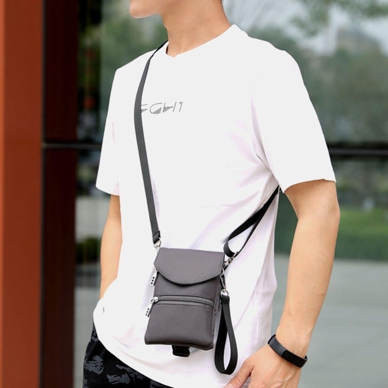 Men Women Small Waterproof Crossbody Bag Phone Bag Waist Bag Outdoor Travel Image 4