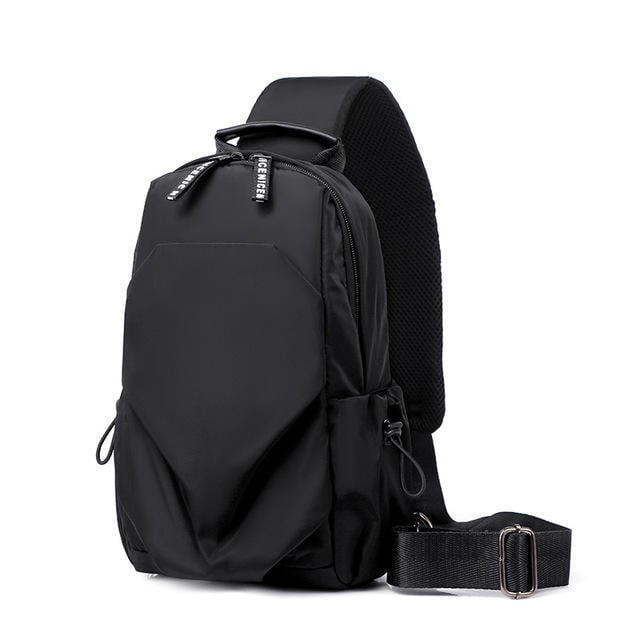 Mens chest bag simple shoulder Messenger bag student fashion Oxford spinning casual sports Messenger bag small bag male Image 1