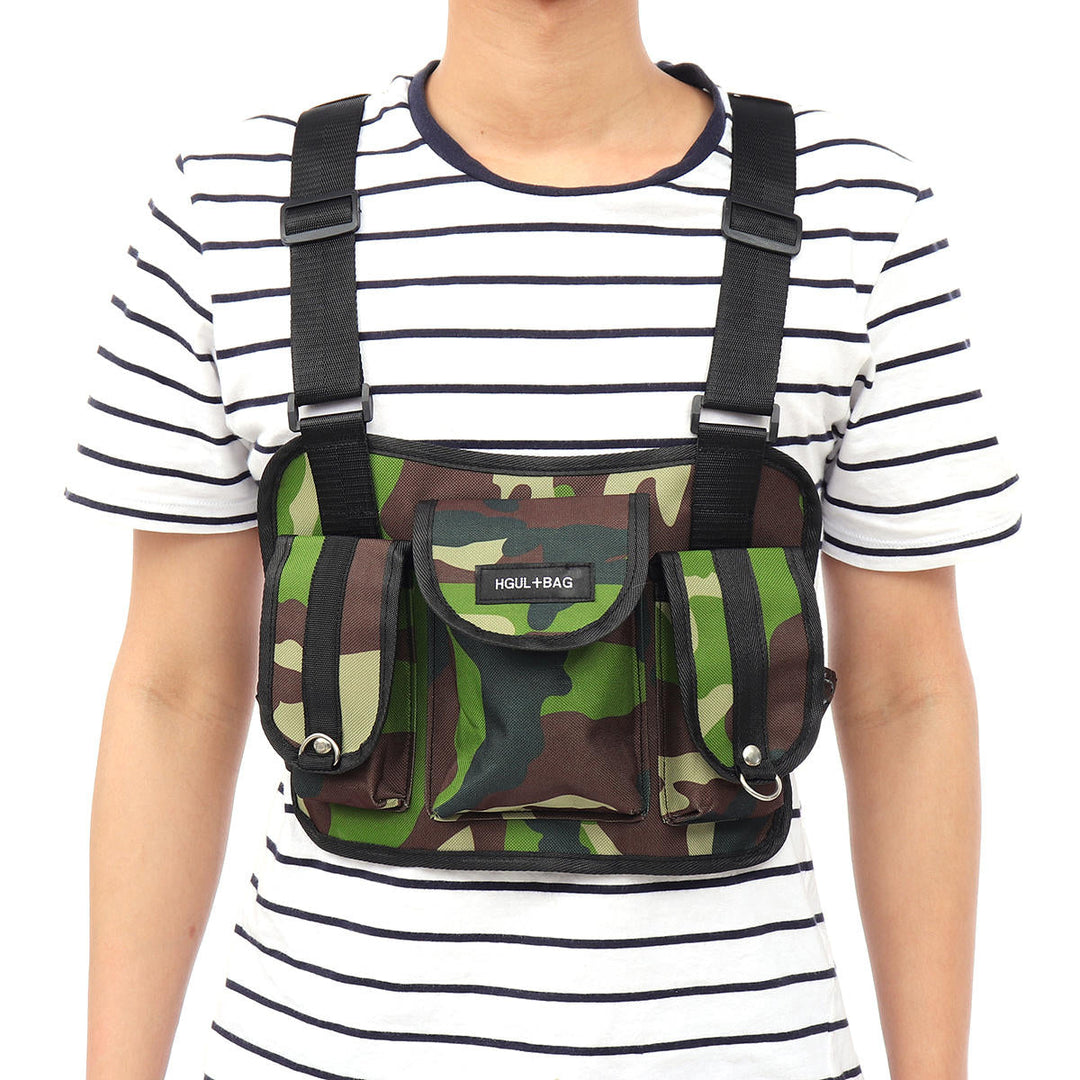 Nylon Tactical Chest Bag Crossbody Bag Camping Hunting Shoulder Bag DTTT Image 1