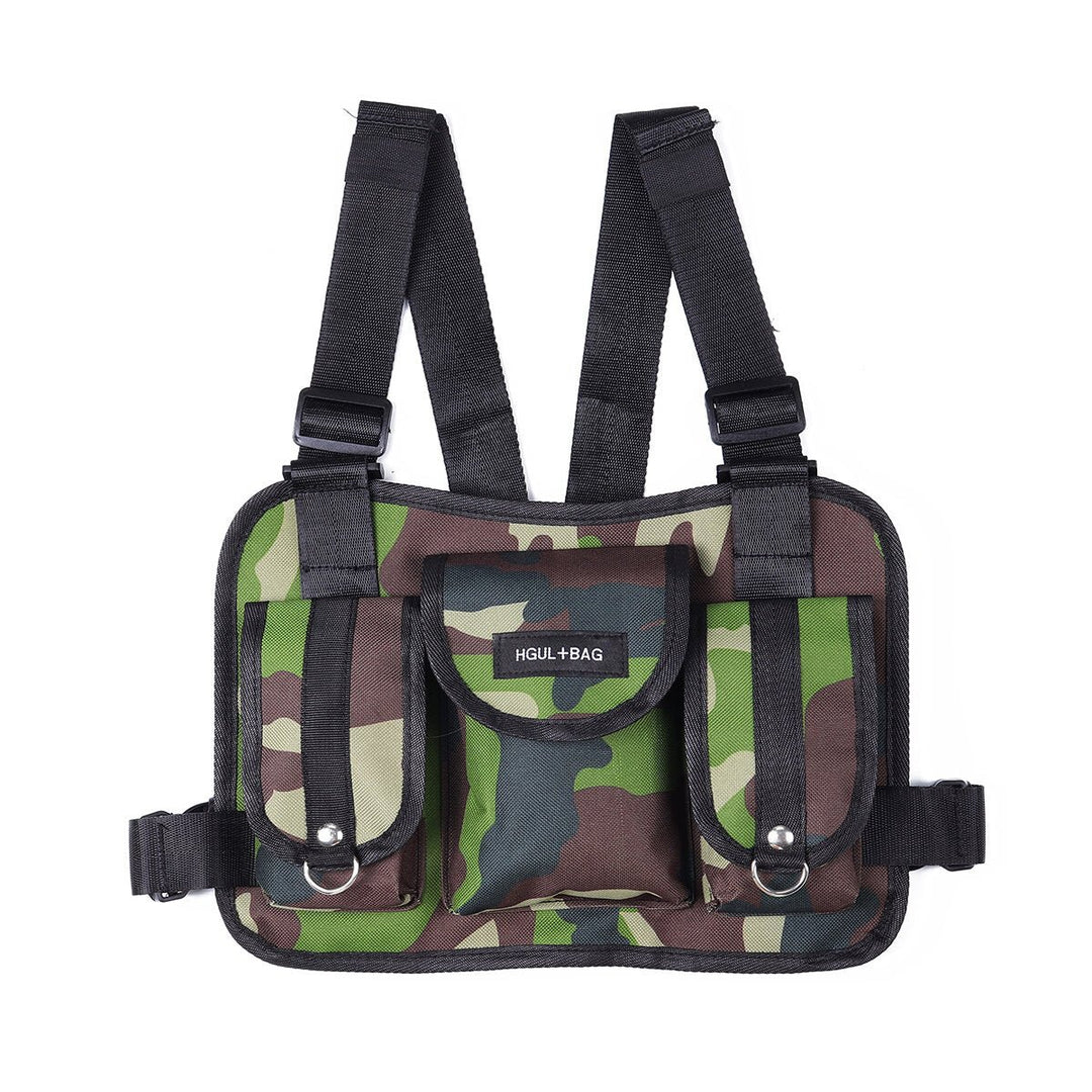 Nylon Tactical Chest Bag Crossbody Bag Camping Hunting Shoulder Bag DTTT Image 1