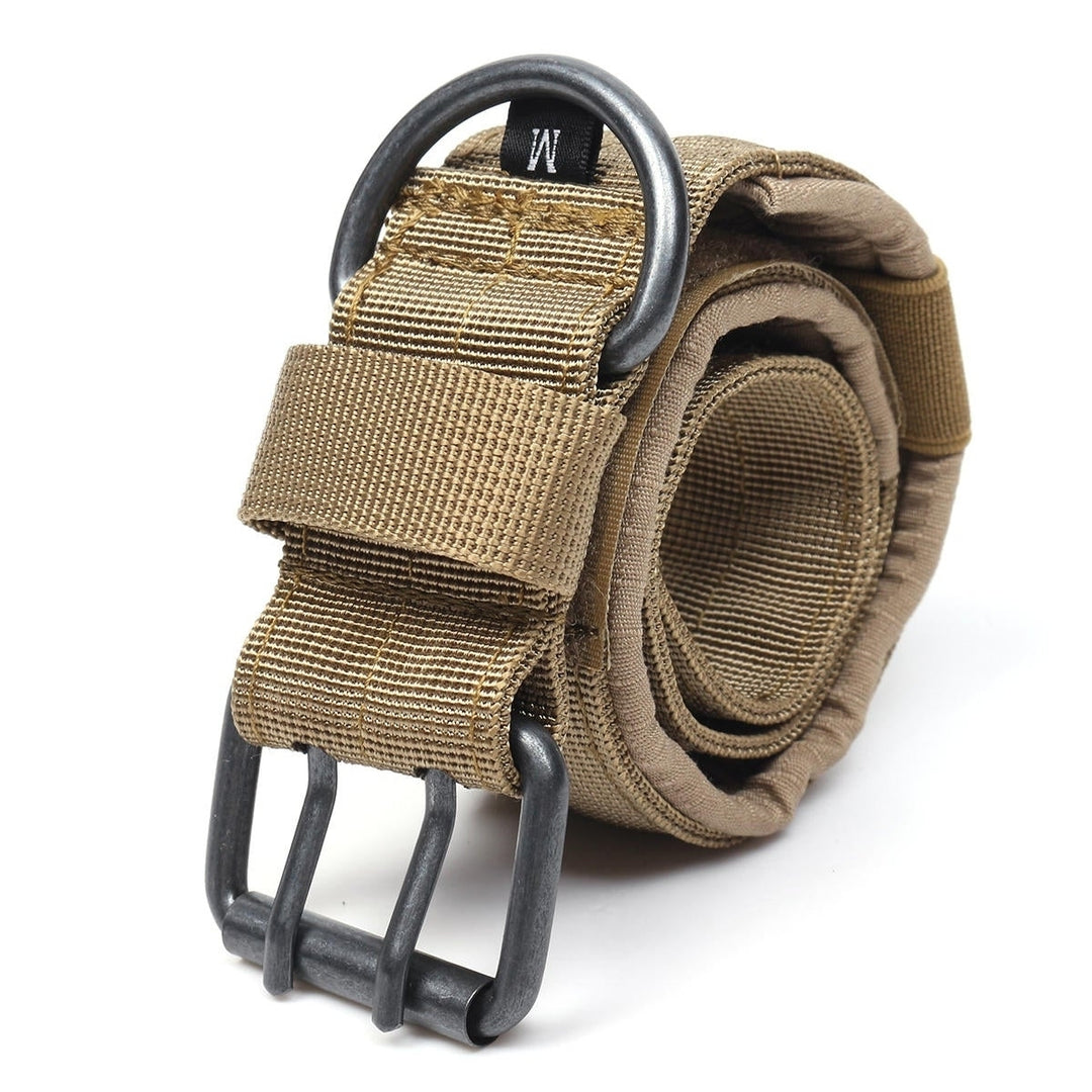Nylon Tactical Dog Collar Military Adjustable Training Dog Collar with Metal D Ring Buckle L Size Image 9