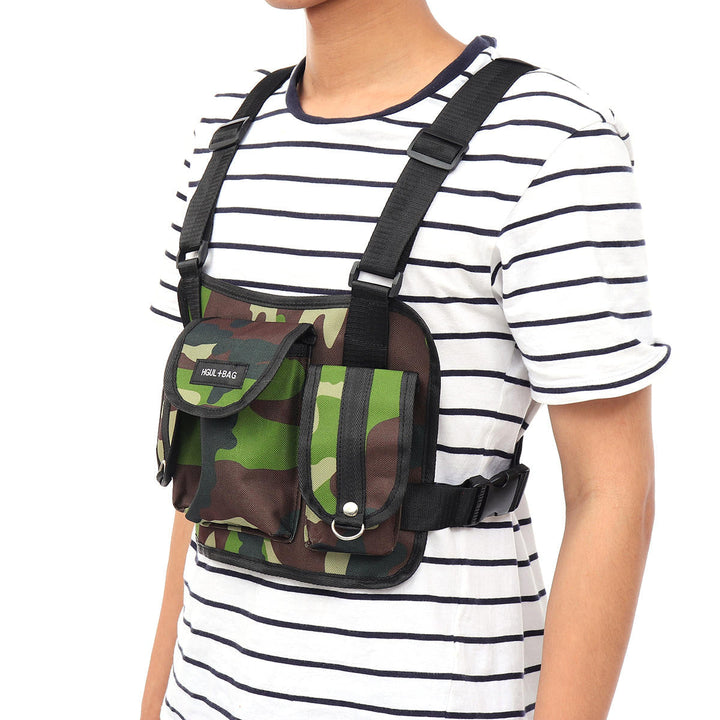 Nylon Tactical Chest Bag Crossbody Bag Camping Hunting Shoulder Bag DTTT Image 4