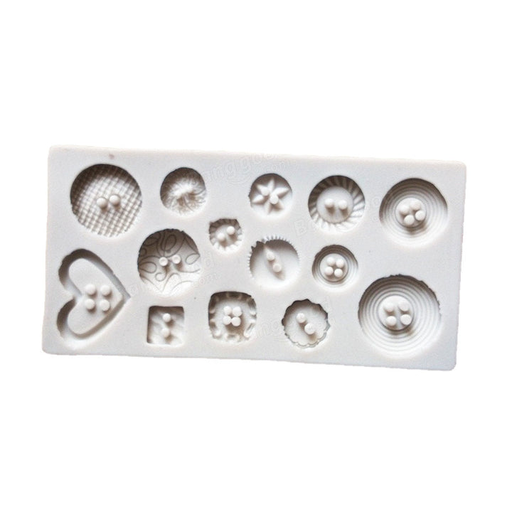 Button Shape Silicone Mold Jelly Soap Chocolate Mold DIY Baking Cake Decorating Tools Image 1