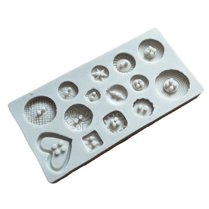 New Button Shape Silicone Mold Jelly Soap Chocolate Mold DIY Baking Cake Decorating Tools Image 4