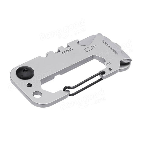 Multi-functional EDC Gadgets Carabiner Creative Key Ring Emergency Tool Opener Screwdriver Image 2