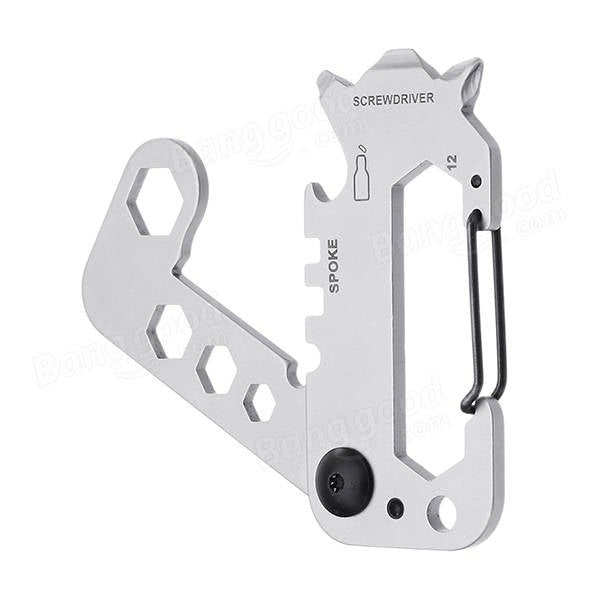 Multi-functional EDC Gadgets Carabiner Creative Key Ring Emergency Tool Opener Screwdriver Image 3