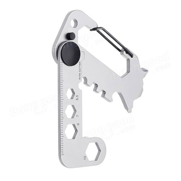 Multi-functional EDC Gadgets Carabiner Creative Key Ring Emergency Tool Opener Screwdriver Image 4