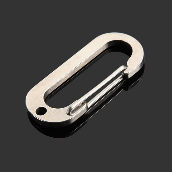 Number Zero Stainless Steel Carabiner Tool Key Chain Lucky Image 4