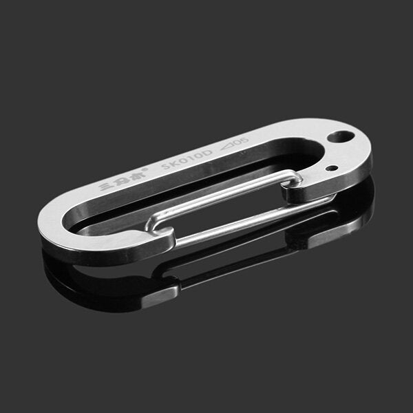 Number Zero Stainless Steel Carabiner Tool Key Chain Lucky Image 4