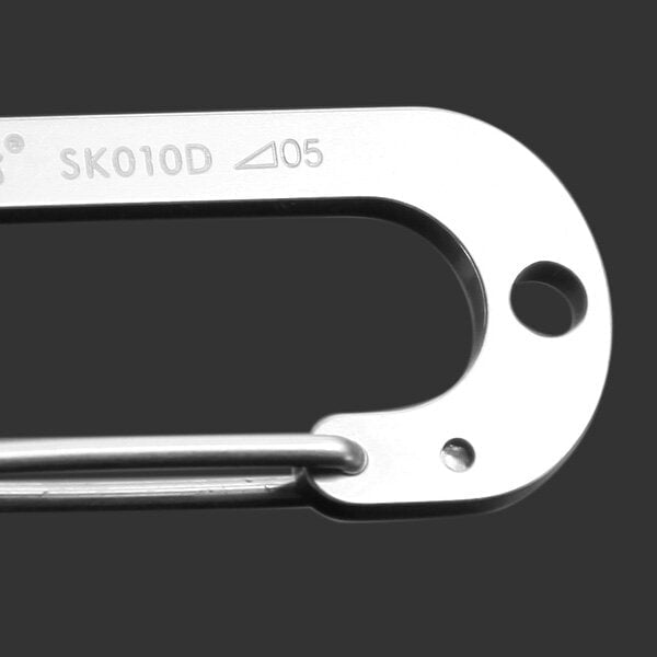 Number Zero Stainless Steel Carabiner Tool Key Chain Lucky Image 6