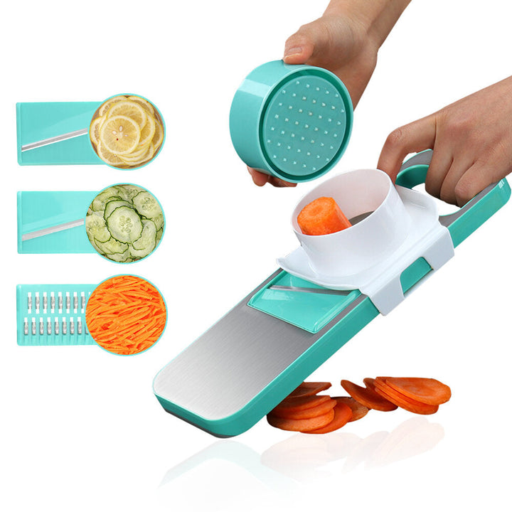 Multi-functional Stainless Steel Cutter Slicer Vegetable Cutter With Three Replaceable Blades Image 4