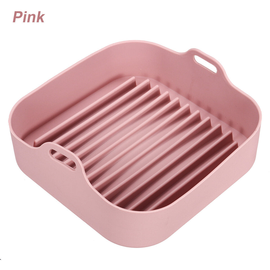 Multifunctional Silicone Baking Tray High Temperature Resistant Non-stick Bread Fried Baking Pan with Handles Image 1