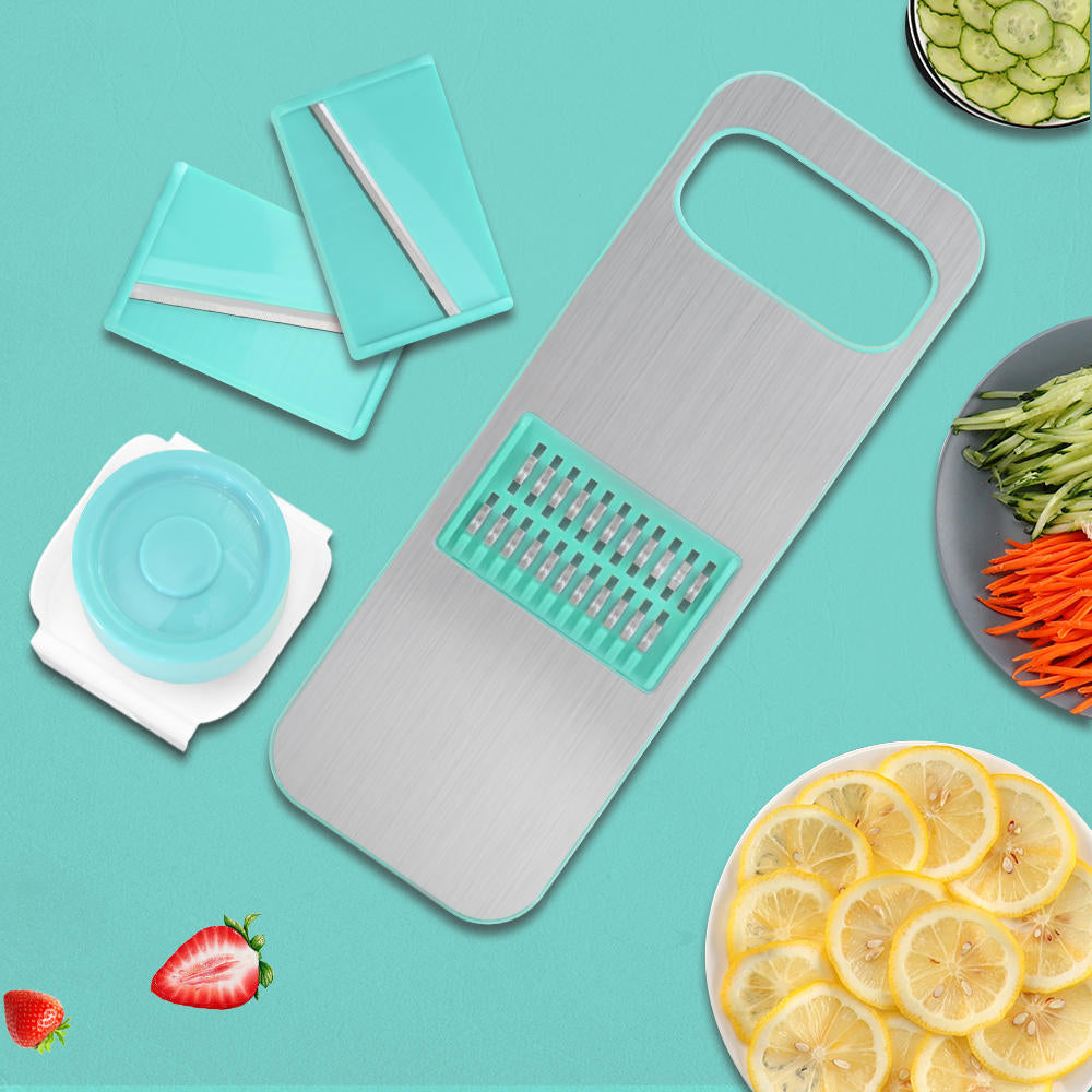 Multi-functional Stainless Steel Cutter Slicer Vegetable Cutter With Three Replaceable Blades Image 11