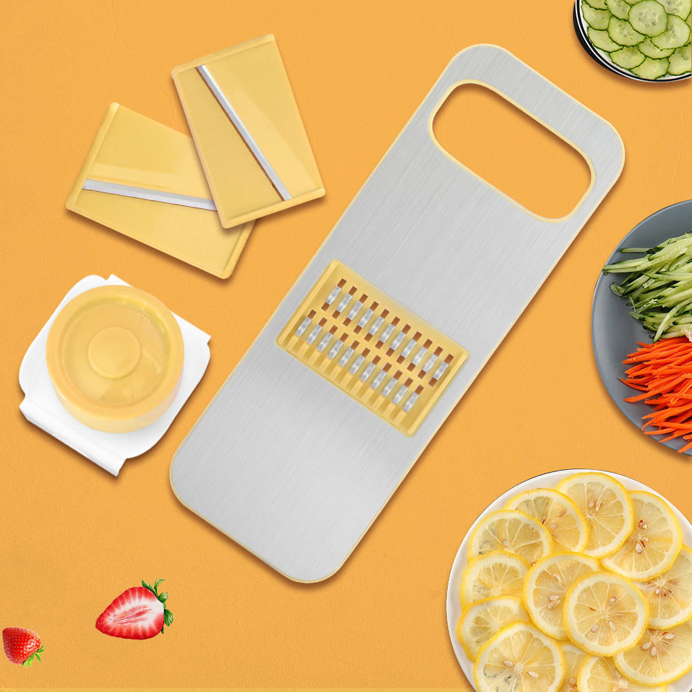Multi-functional Stainless Steel Cutter Slicer Vegetable Cutter With Three Replaceable Blades Image 12
