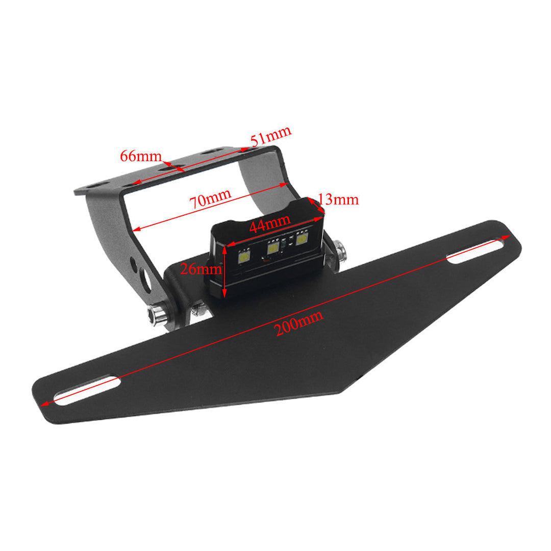 Motorcycle Rear License Plate Tail Frame Holder Bracket with LED Light for 125 250 390 200 2013-2019 Image 4