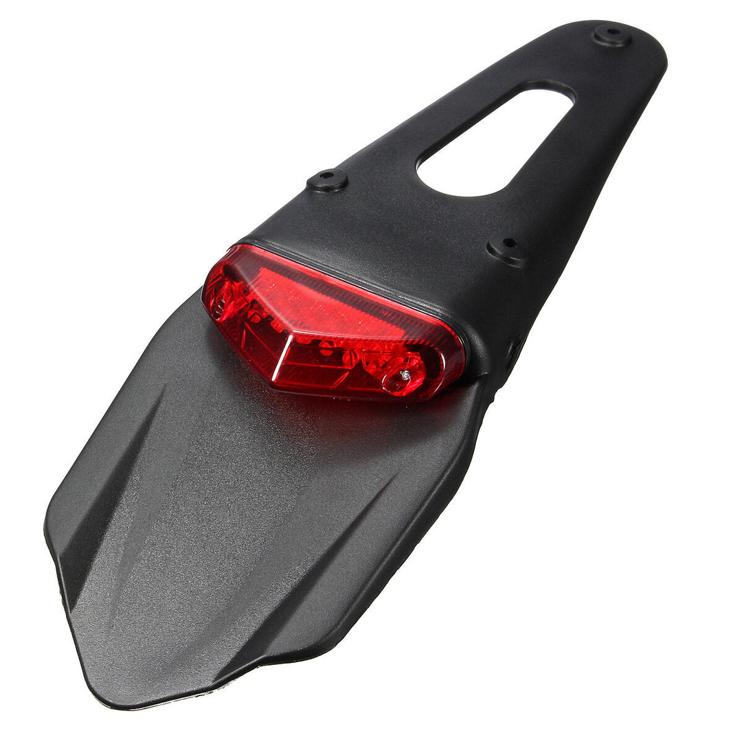 Motorcycle Fenders 12 LED Lamp Stop Break Rear Tail Red Light Universal Image 10