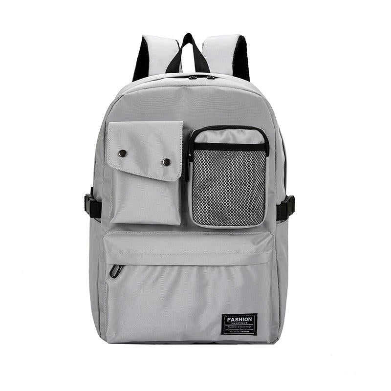 Outdoor Canvas Casual Large Capacity Backpack Tavel Bag For Men And Women Image 2