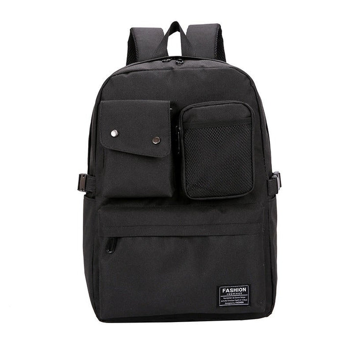 Outdoor Canvas Casual Large Capacity Backpack Tavel Bag For Men And Women Image 3