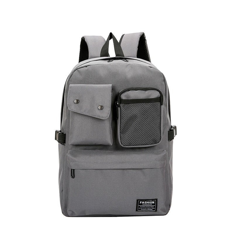 Outdoor Canvas Casual Large Capacity Backpack Tavel Bag For Men And Women Image 6