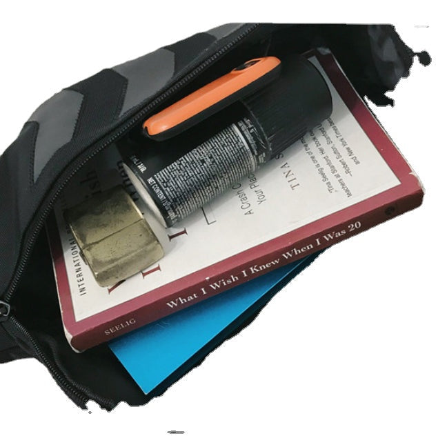 Nylon Reflective Chest Bag Crossbody Bag Travel Shoulder Bag Fishing Hunting Storage Bag Image 2