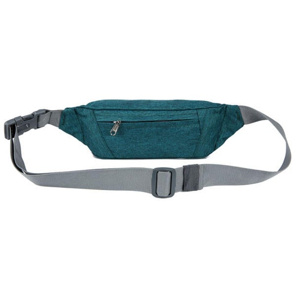 Nylon Waist Bag Waterproof Crossbody Bag Travel Running Unisex Zipper Phone Bag Image 4
