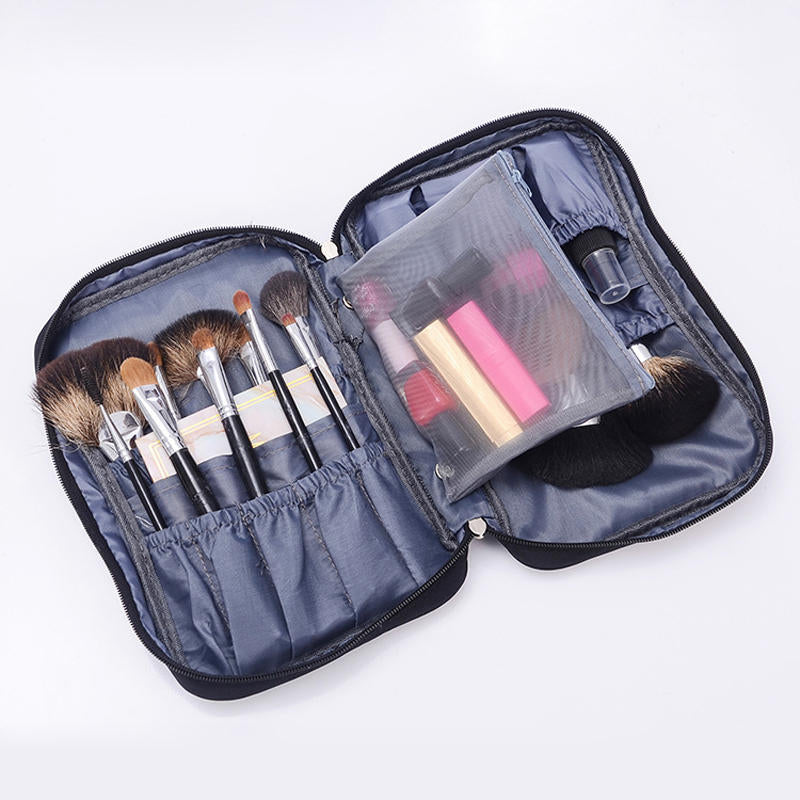 Nylon Women Travel Cosmetic Bag Waterproof Makeup Tool Storage Finishing Handbag Organizer Accessories Image 2