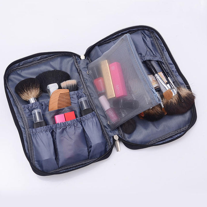 Nylon Women Travel Cosmetic Bag Waterproof Makeup Tool Storage Finishing Handbag Organizer Accessories Image 3