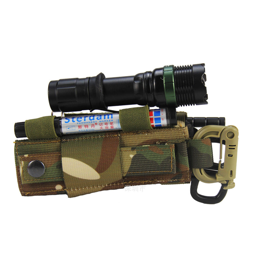 Outdoor Nylon Tactical Bag Flashlight Clip First Aid Tourniquet Buckle Strap Combat Application For Emergency Injury Image 2