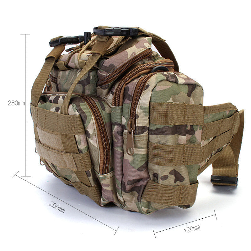 Outdoor Tactical Molle Backpack Camera Shoulder Pack Bag Waist Pouch Hiking Camping Travel Handbag Image 2