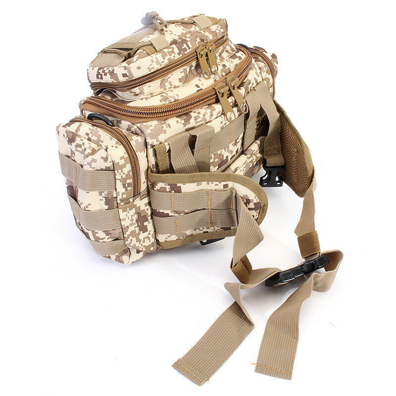 Outdoor Tactical Molle Backpack Camera Shoulder Pack Bag Waist Pouch Hiking Camping Travel Handbag Image 8