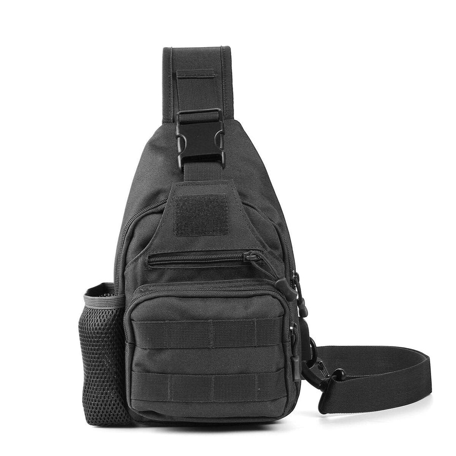 Oxford Cloth Tactical Bag USB Charging Chest Bag Climbing Hiking Shoulder Bag Image 1