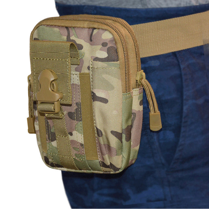 Oxford MOLLE System Camouflage Military Tactical Waist Bag Outdoor Waterproof Sports Waist Bag Crossbody Bag Image 10