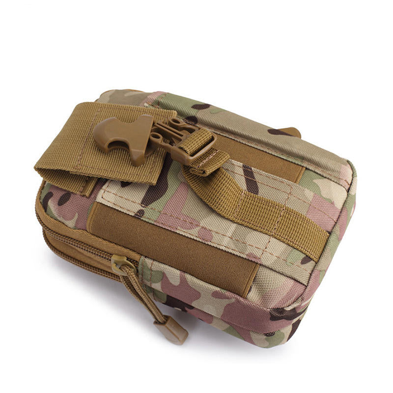Oxford MOLLE System Camouflage Military Tactical Waist Bag Outdoor Waterproof Sports Waist Bag Crossbody Bag Image 12