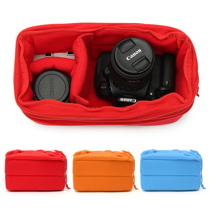 Padded Shockproof DSLR SLR Camera Insert Bag Protect Case Pouches For Canon For Nikon For Sony Image 1