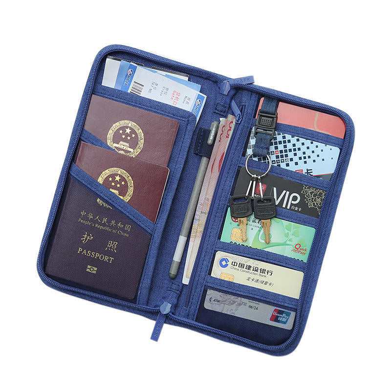 Passport ID Credit Card Holder Package Bill Note Organizer Wallet Storage Bag Image 1