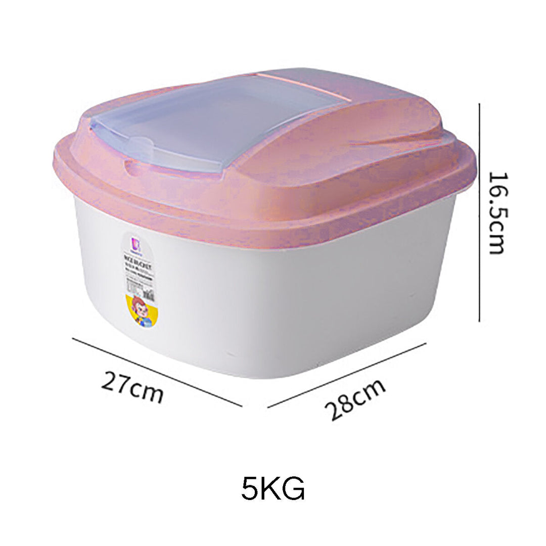 Pet Food Storage Container Rice Bucket Storage Container Box for Storing Rice Flour Dry Food Pet Food Image 1
