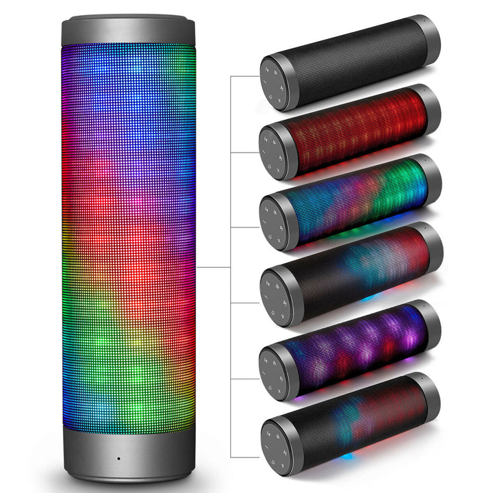 Portable bluetooth Wireless LED Speakers Stereo Hi-Fi Enhanced Bass Built-in Mic Image 3