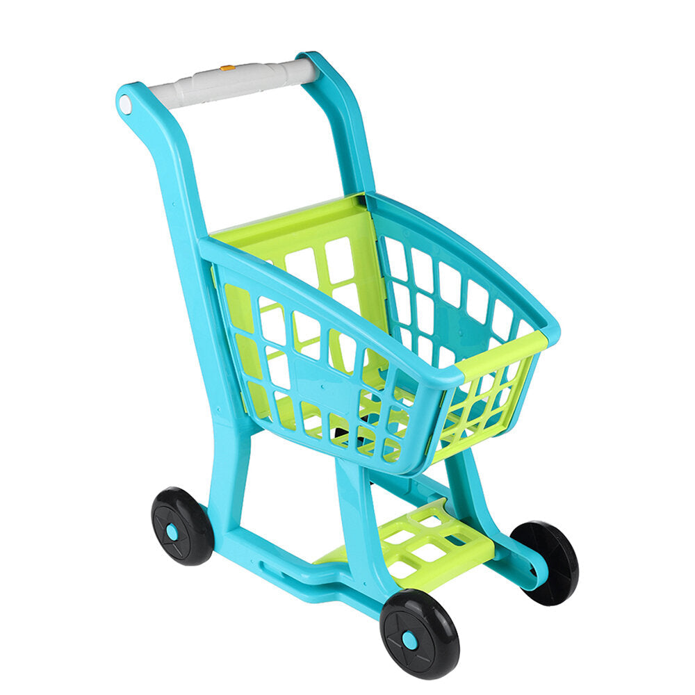Plastic Kids Supermarket Shopping Cart Toy Image 2