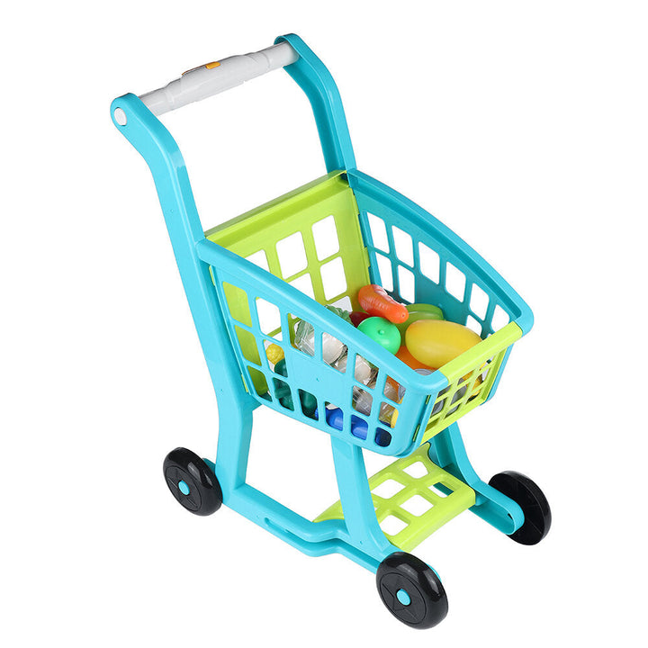 Plastic Kids Supermarket Shopping Cart Toy Image 3
