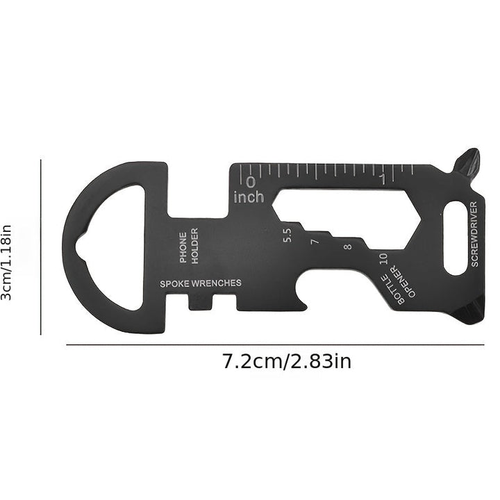 Outdoor Portable Keychain Multi-tool for Screw Ruler and Bottle Opener Image 4