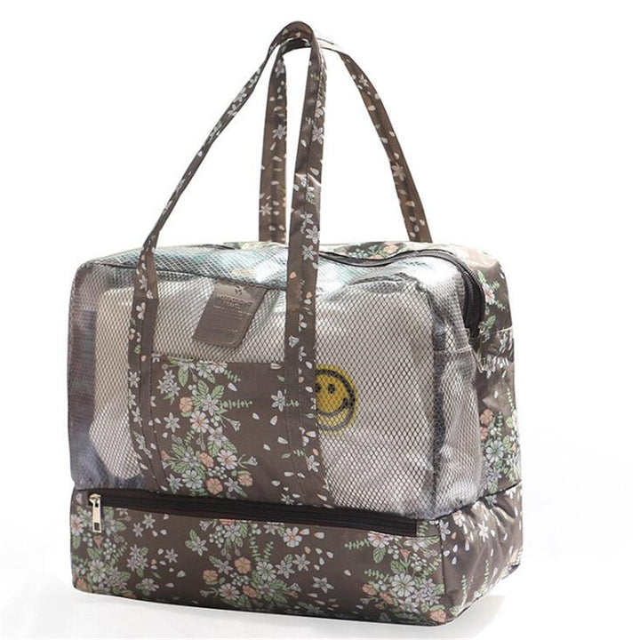 Outdoor Portable Women Mesh Beach Tote Bag Summer Travel Pouch Handbag Image 3