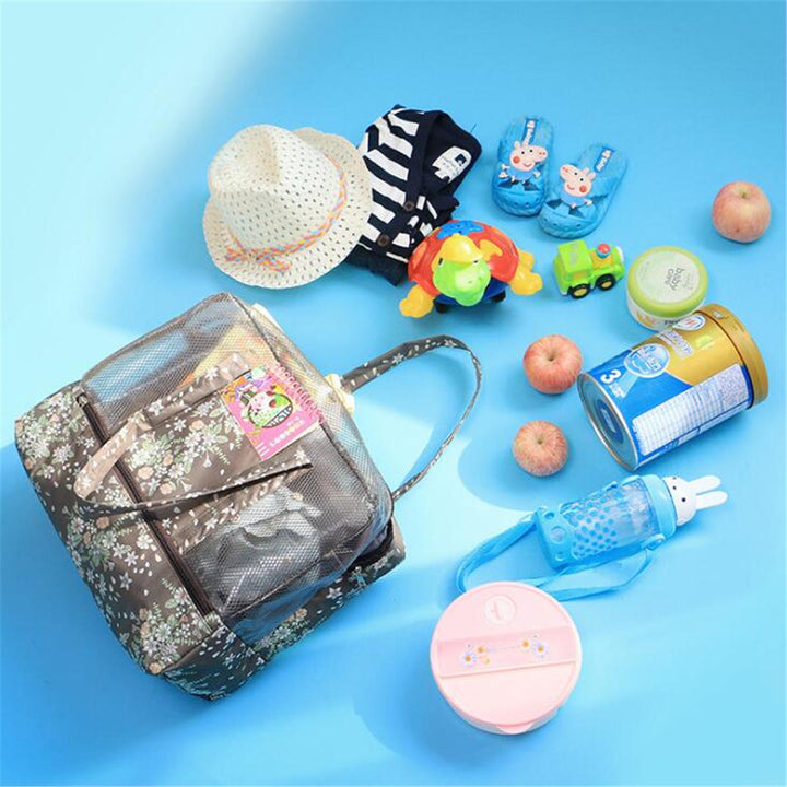 Outdoor Portable Women Mesh Beach Tote Bag Summer Travel Pouch Handbag Image 11