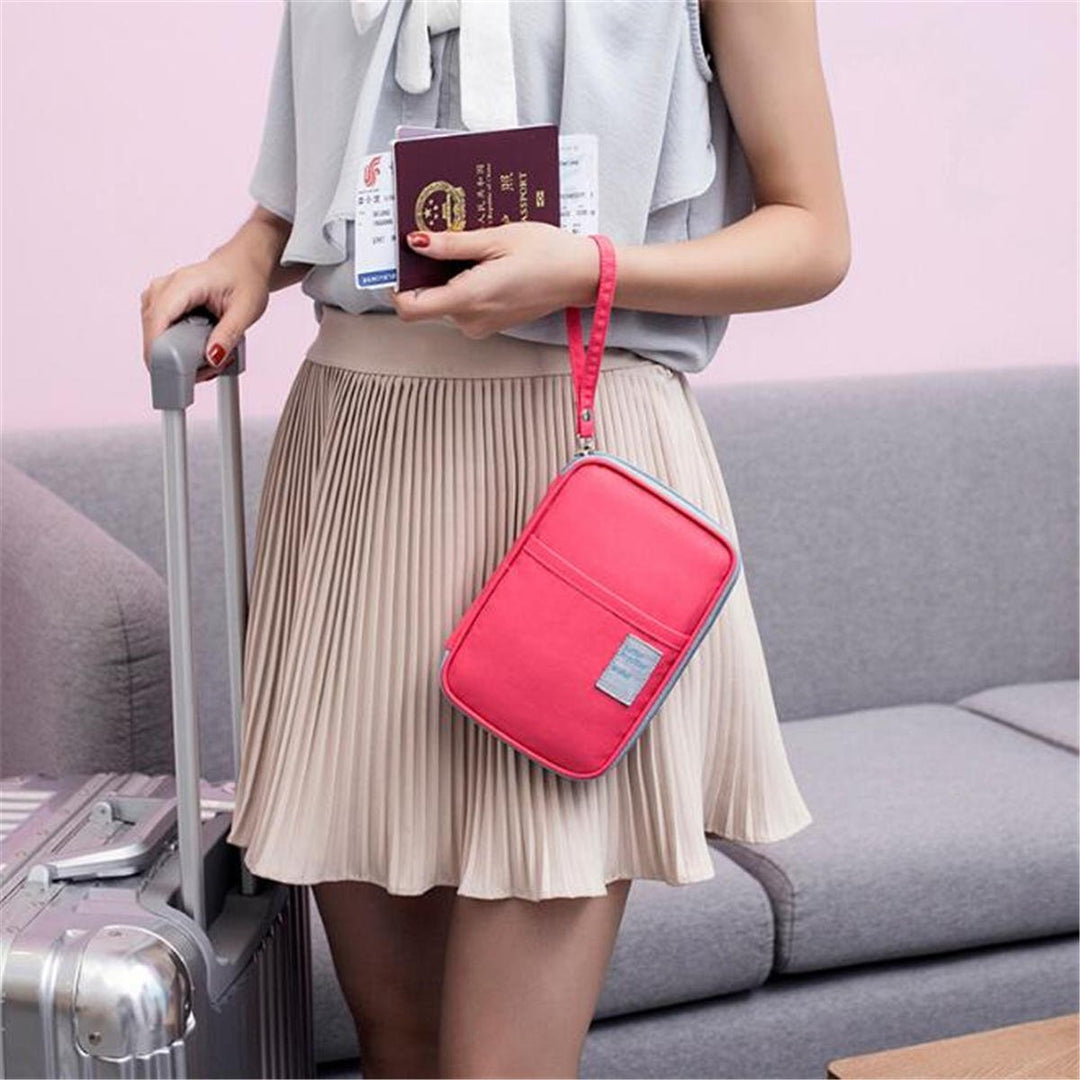 Outdoor Travel Card Passport Storage Bag Documents Cash Wallet Organizer Card Holder DTTT Image 4