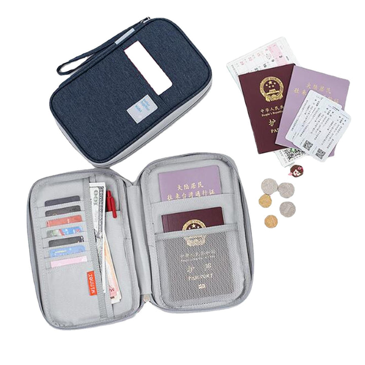 Outdoor Travel Card Passport Storage Bag Documents Cash Wallet Organizer Card Holder DTTT Image 4