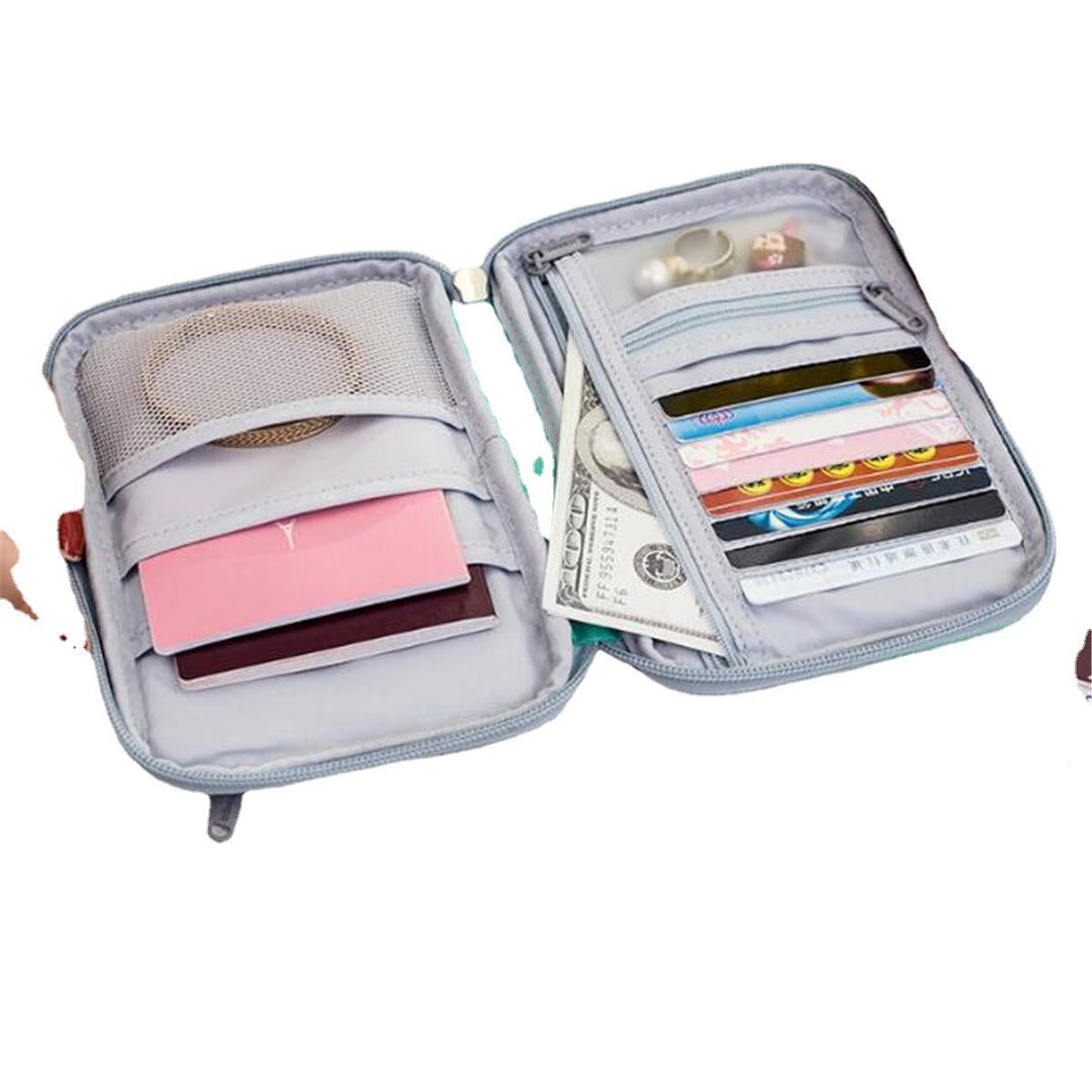 Outdoor Travel Card Passport Storage Bag Documents Cash Wallet Organizer Card Holder DTTT Image 6