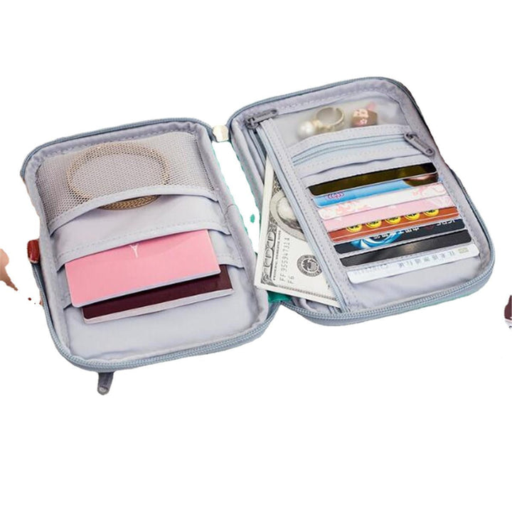 Outdoor Travel Card Passport Storage Bag Documents Cash Wallet Organizer Card Holder DTTT Image 6