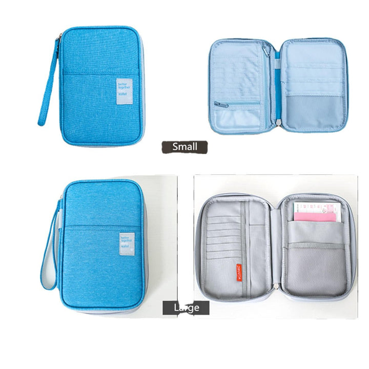 Outdoor Travel Card Passport Storage Bag Documents Cash Wallet Organizer Card Holder DTTT Image 8